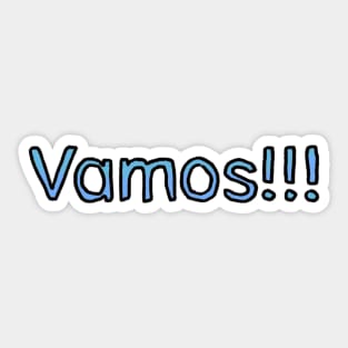 Lets Go in Spanish - (Blue) Sticker